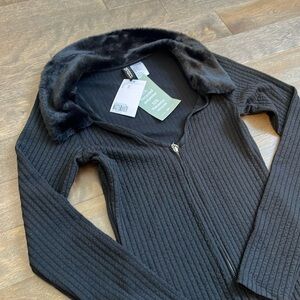 BNWT H&M Divided zip front ribbed dress size XS